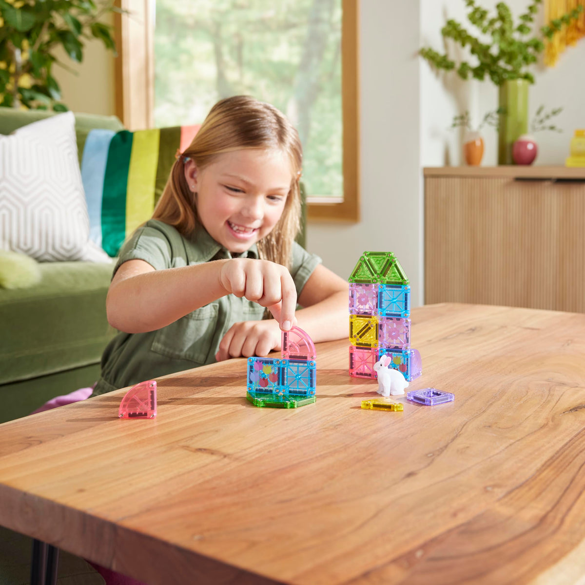MAGNA-TILES microMAGS 24-Piece Spooky Travel Set, The Original Magnetic Building Brand