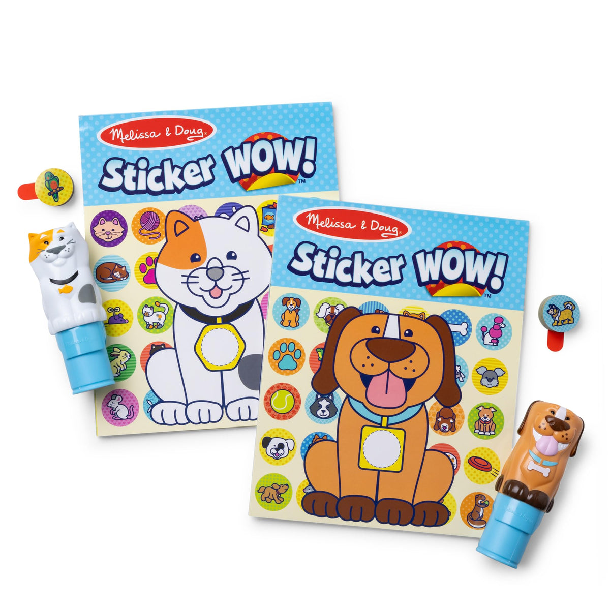 Melissa & Doug Sticker Wow!® Winter (Polar Bear and Penguin) Value Pack Arts and Crafts Collectibles - 2 Activity Pads, 2 Sticker Stampers, 2 Bonus Stacks - FSC Certified