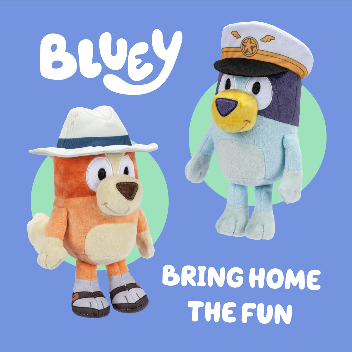 Bluey Friends 3 Pack Plush Toys, Lucky, Chloe and Coco