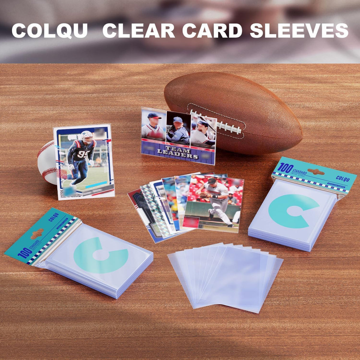2000ct Card Sleeves for Trading Cards, Clear Soft Baseball Sports Sleeves