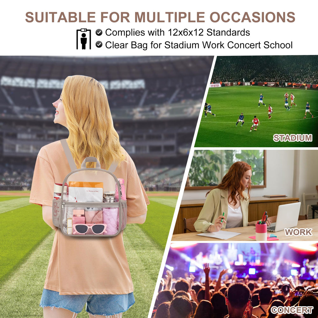 Oraben Clear Backpack for Stadium Events Sports Fan Backpack Stadium Bag