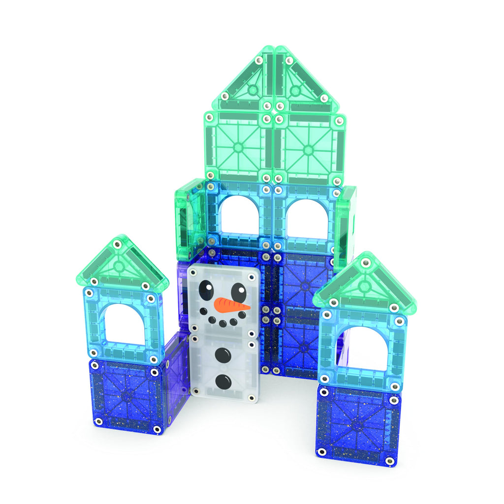 MAGNA-TILES microMAGS 24-Piece Spooky Travel Set, The Original Magnetic Building Brand