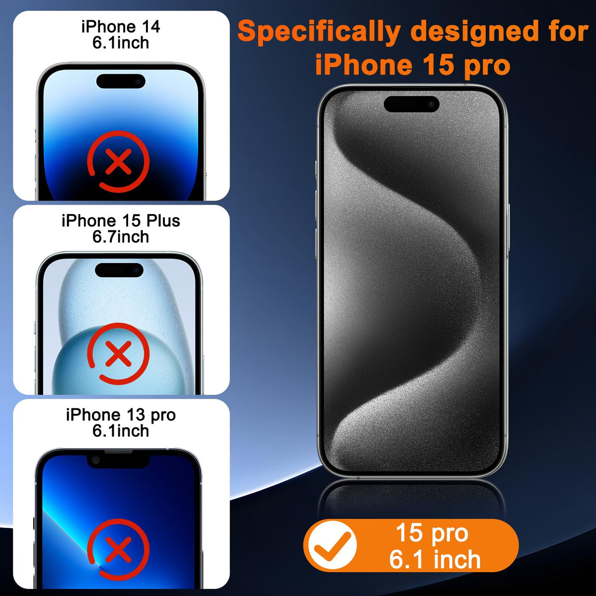 SIBEITU 3+3 Pack Screen Protector + Camera Lens Protector for iPhone 18 Pro