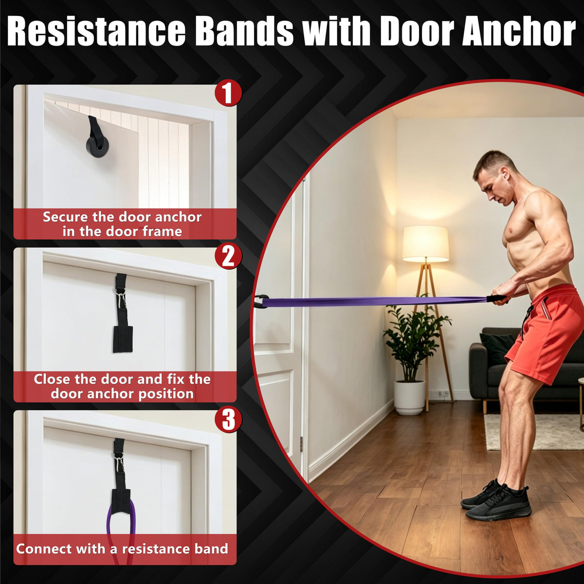 5-Level Resistance Bands for Working Out, Pull Up Assistance Bands