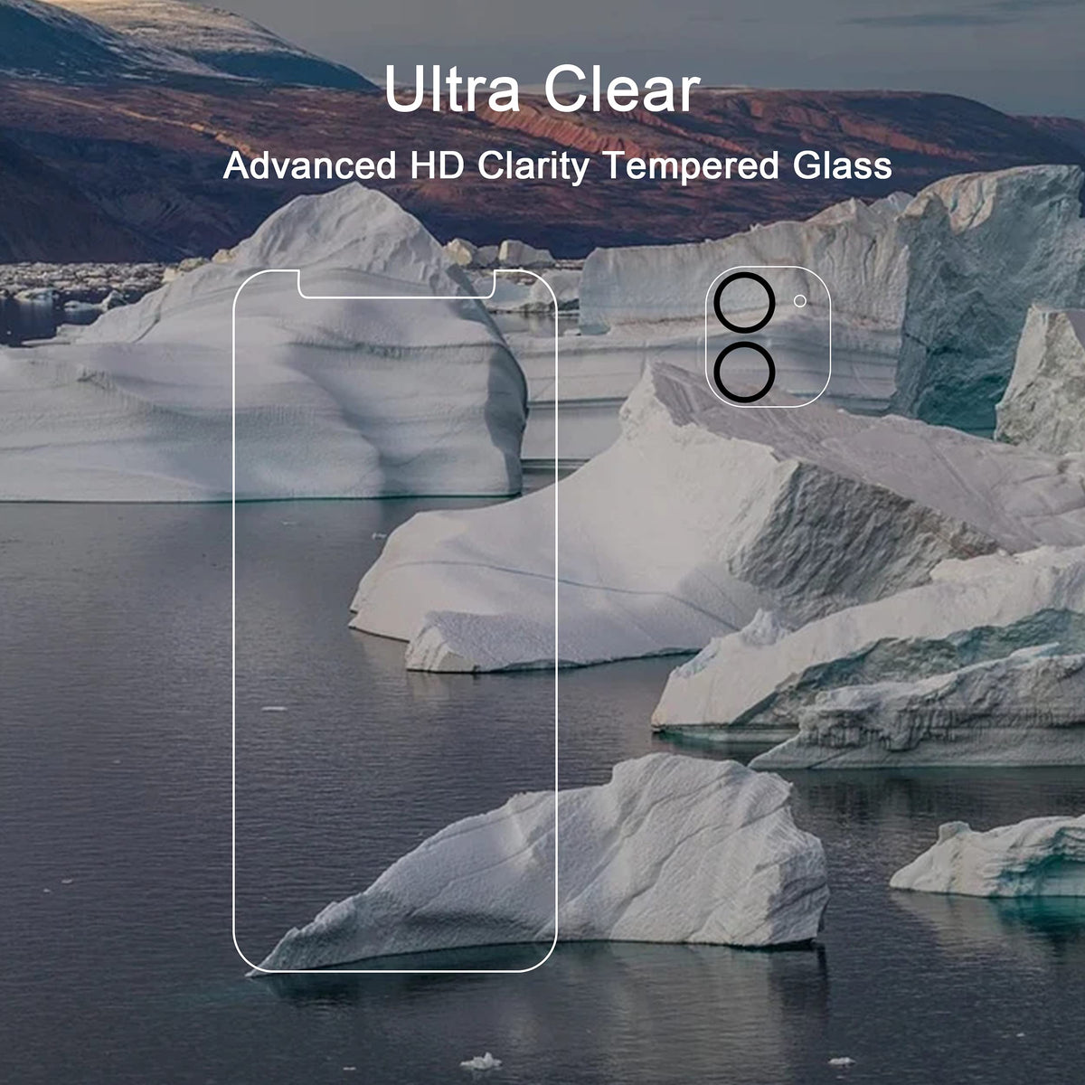 Ailun Screen Protector + Camera Lens Protector for iPhone 16, 3+3 Pack