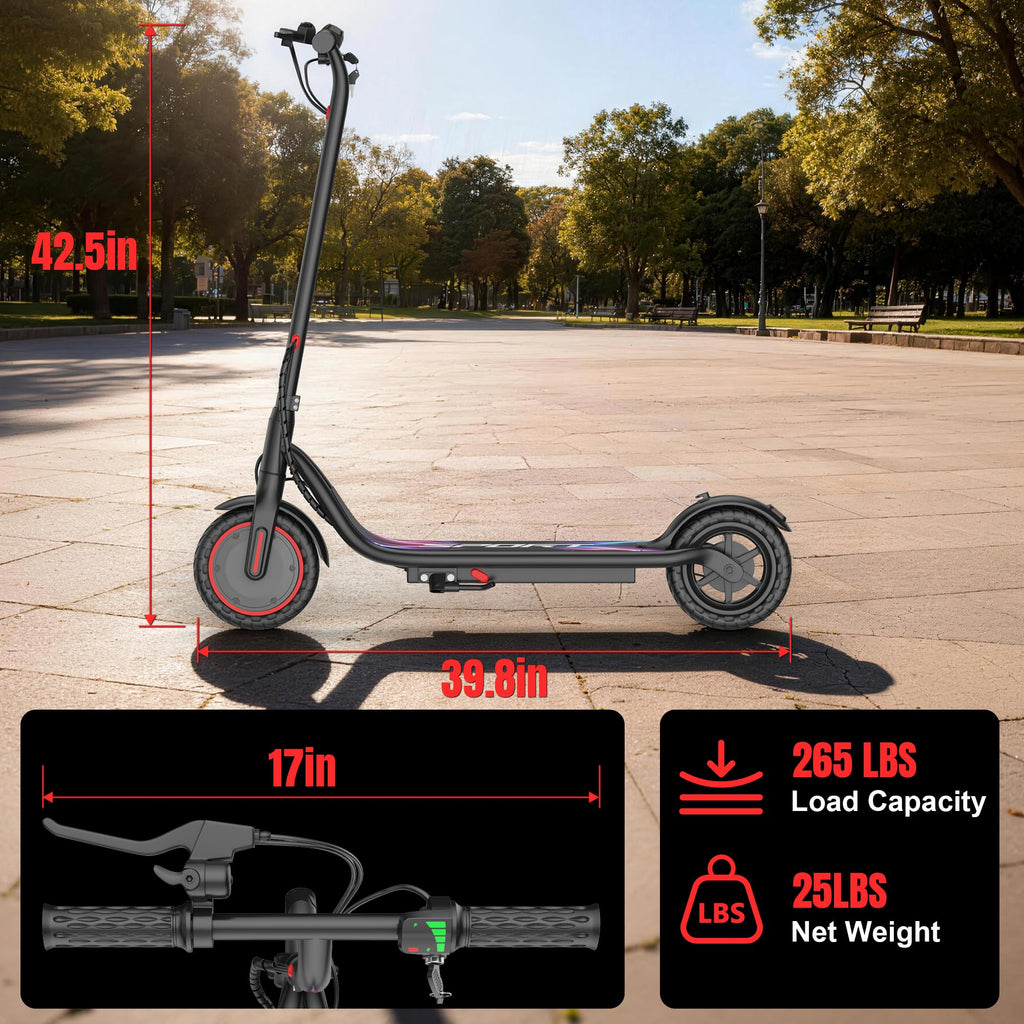 VOLPAM Electric Scooter, 350W/500W Motor, 21/28/40 Miles Long Range