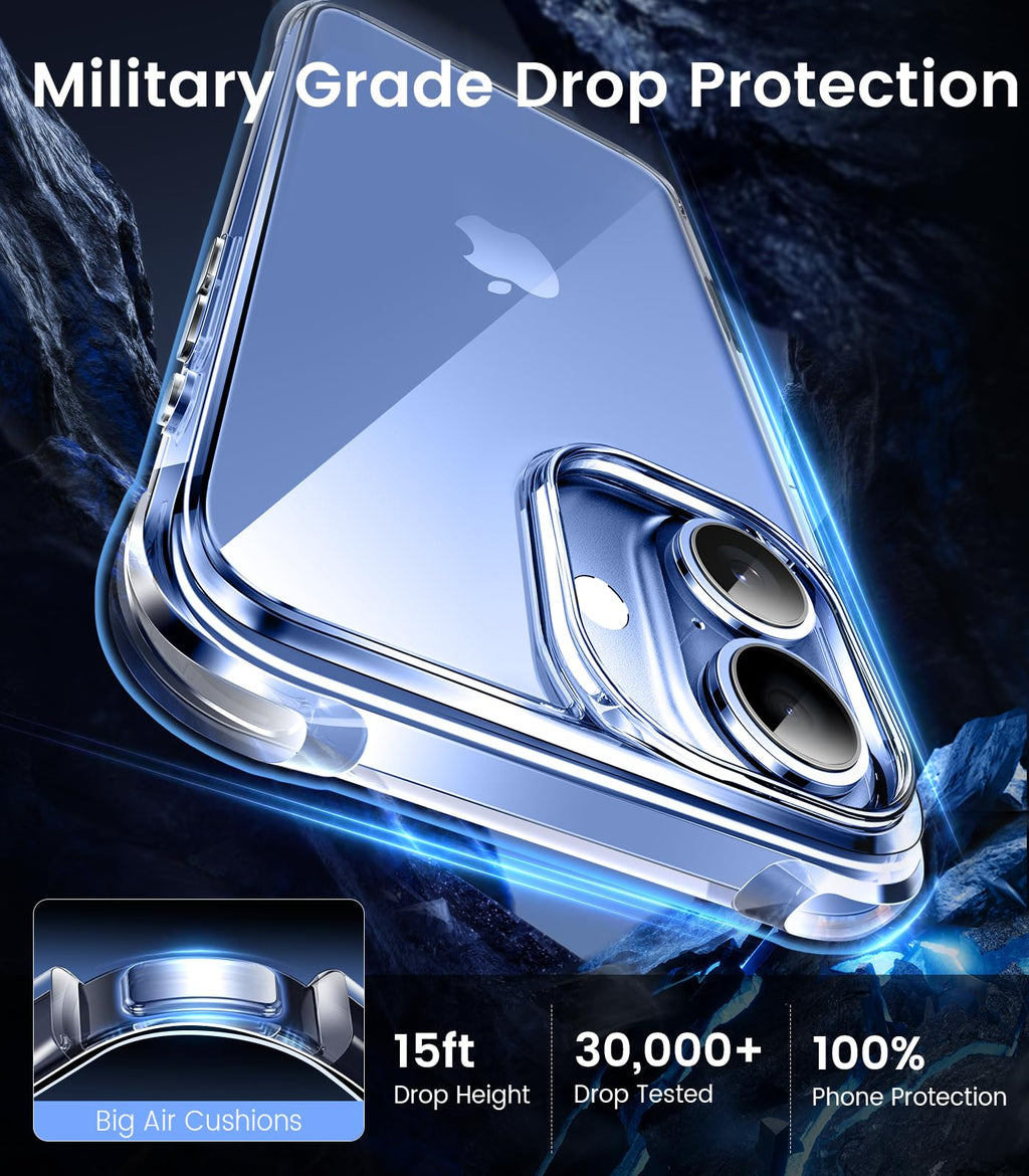 Mkeke for iPhone 18 Pro Max Case Clear [Not-Yellowing]