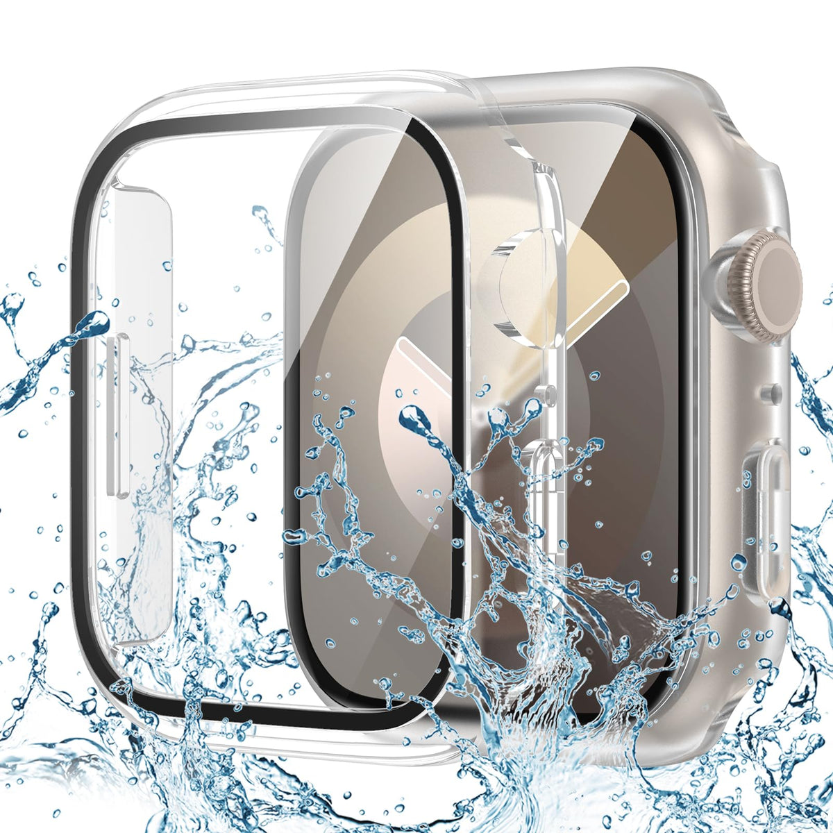 Goton IP67 Waterproof Case with Glass for Apple Watch Series 11/10 46mm