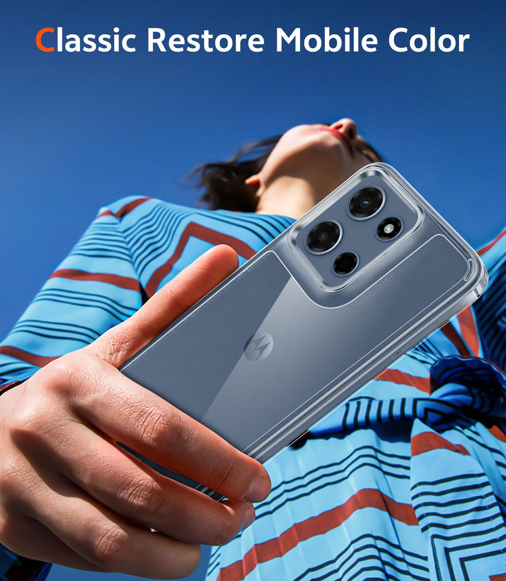 FNTCASE for Moto G-Power-5G-2026/2025 Clear Case with Screen Protector