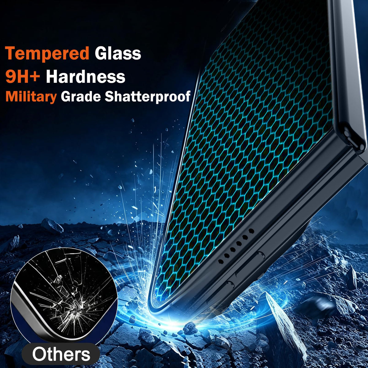 Ferilinso Privacy Screen Protector for iPhone 18 Pro, Tempered Glass