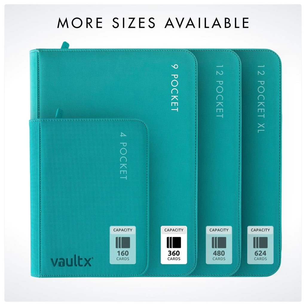 Vault X 9 Pocket Zip Trading Card Binder 360 Cards Exo-Tec (Black)