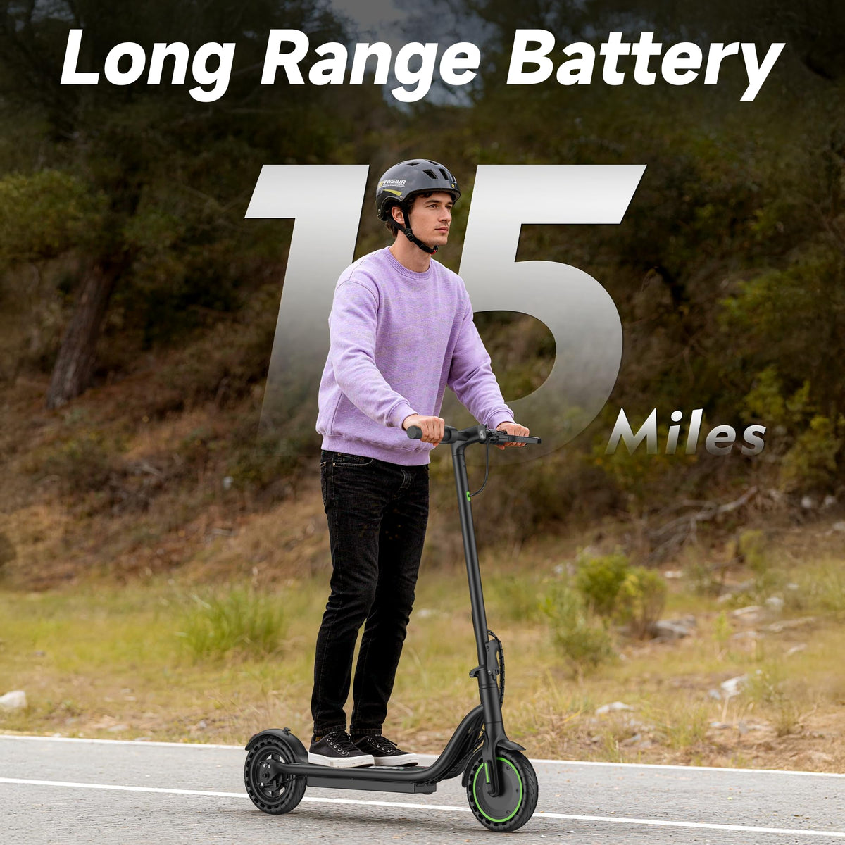 VOLPAM Electric Scooter, 350W/500W Motor, 21/28/40 Miles Long Range