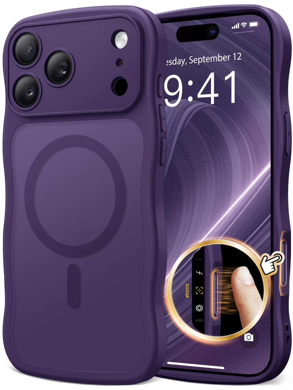 CAPRARO Cute for iPhone 13 Pro Case, Compatible with MagSafe