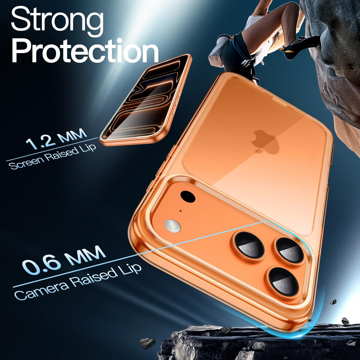 JETech Case for iPhone 17 Pro Max, Anti-Yellowing, Black