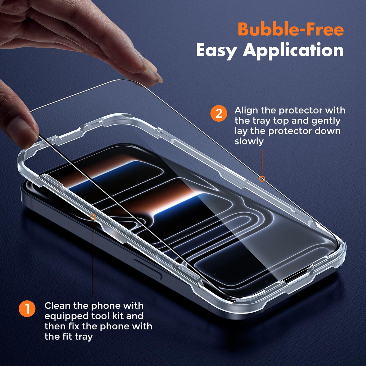 UNBREAKcable 3-Pack Screen Protector for iPhone 16 Pro Max, Full Coverage