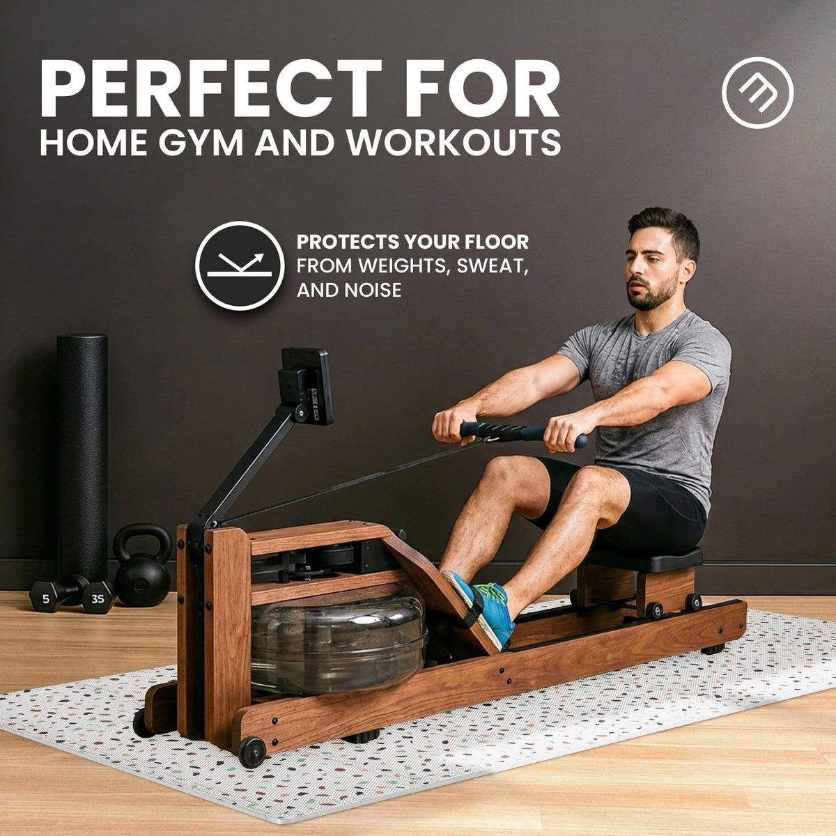 bemaxx Gym Mats Set - EVA Interlocking Foam Floor Tiles Workout Mat Puzzle