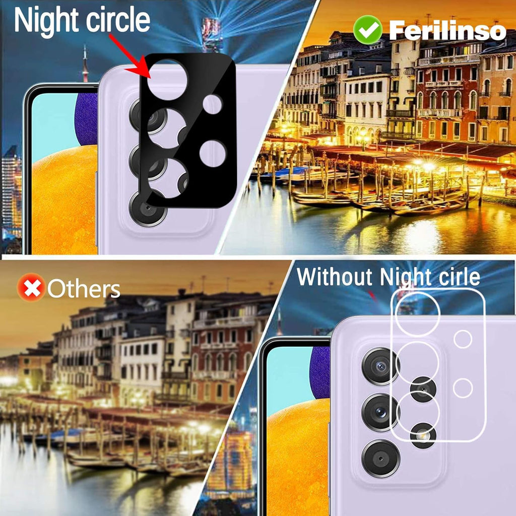 Ferilinso Camera Lens Protector for iPhone 14/15/14 Plus/15 Plus/13/13 Mini