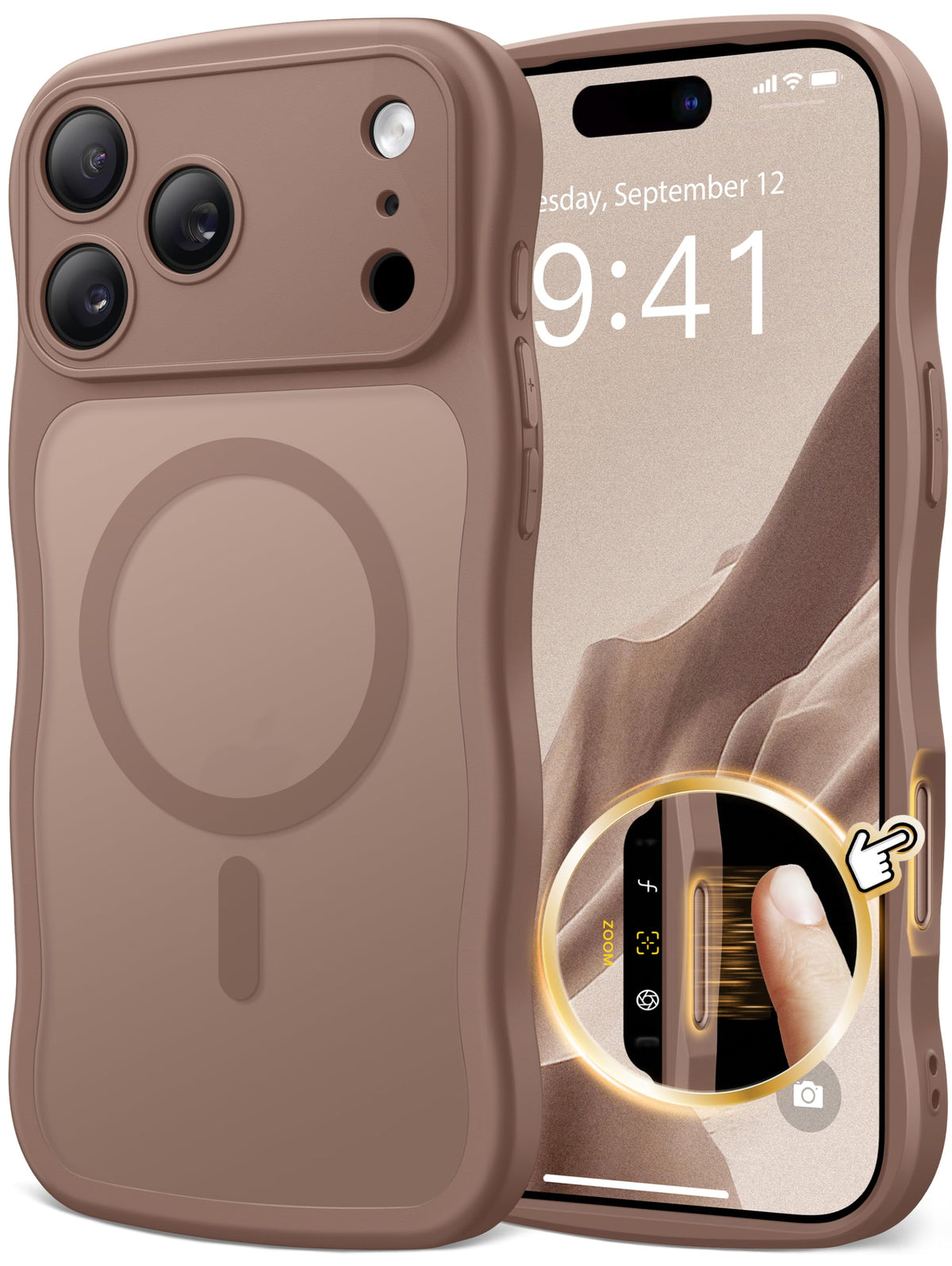 CAPRARO Cute for iPhone 13 Pro Case, Compatible with MagSafe