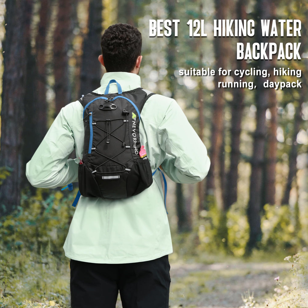 Lightweight Hydration Backpack, Running Backpack with 2L Water Bladder