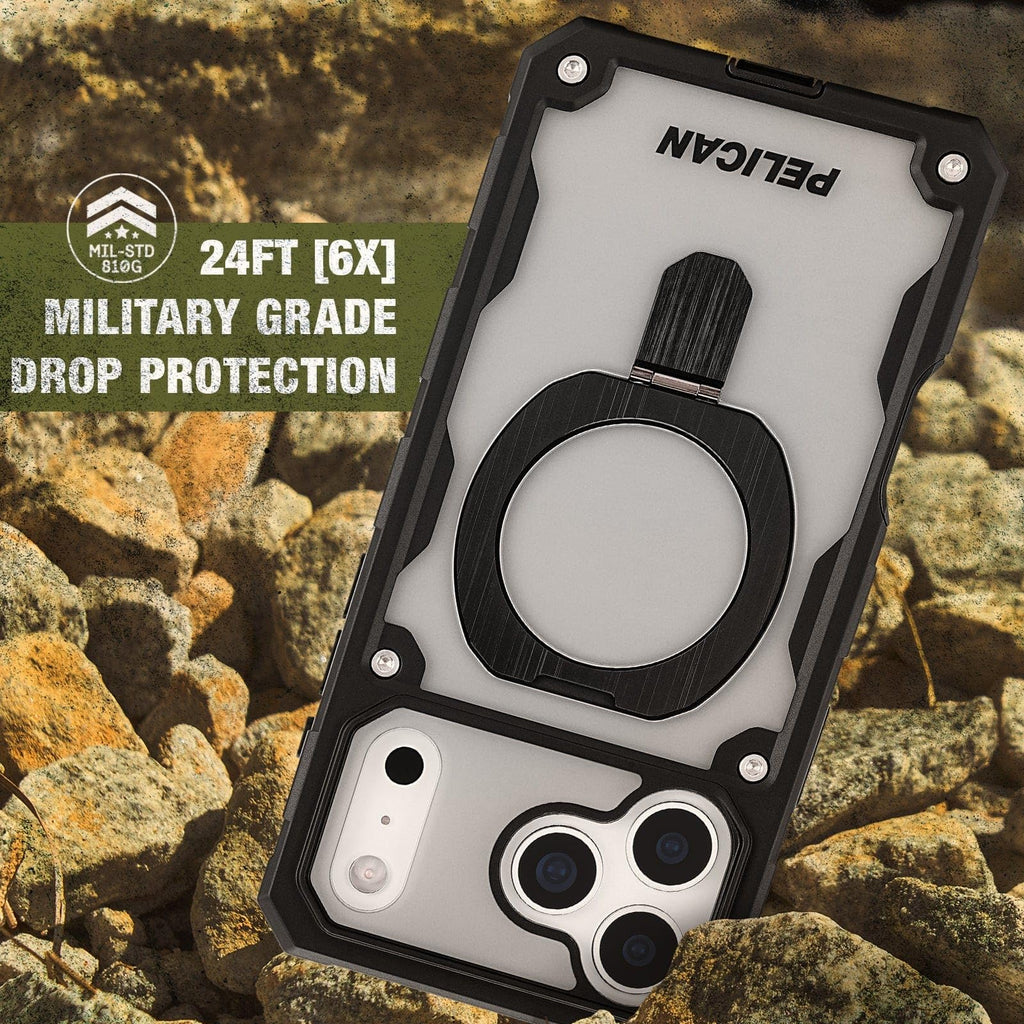 Pelican iPhone 17 Pro Case - MagSafe Phone Case -Ranger Frosted Clear/Black