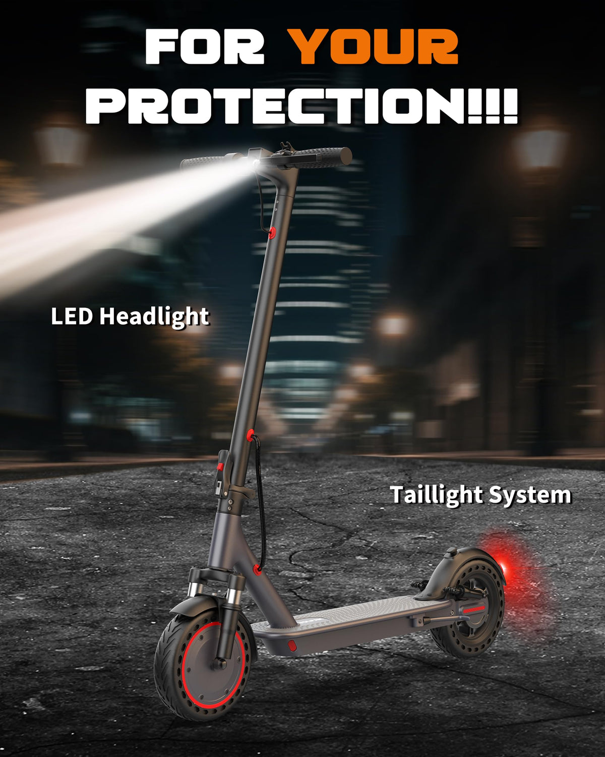 VOLPAM Electric Scooter, 350W/500W Motor, 21/28/40 Miles Long Range