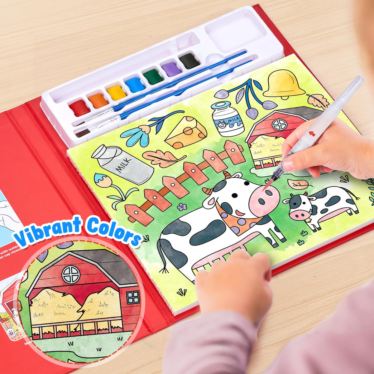 JoyCat Paint with Water Coloring Books for Toddlers (Magical Pony)