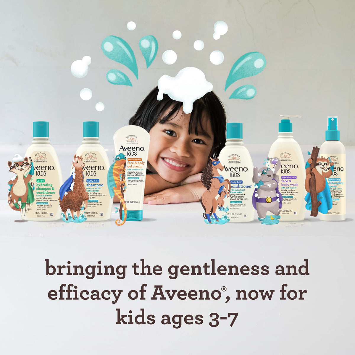 Aveeno Kids Face & Body Wash, Sensitive Skin, 18 fl. oz