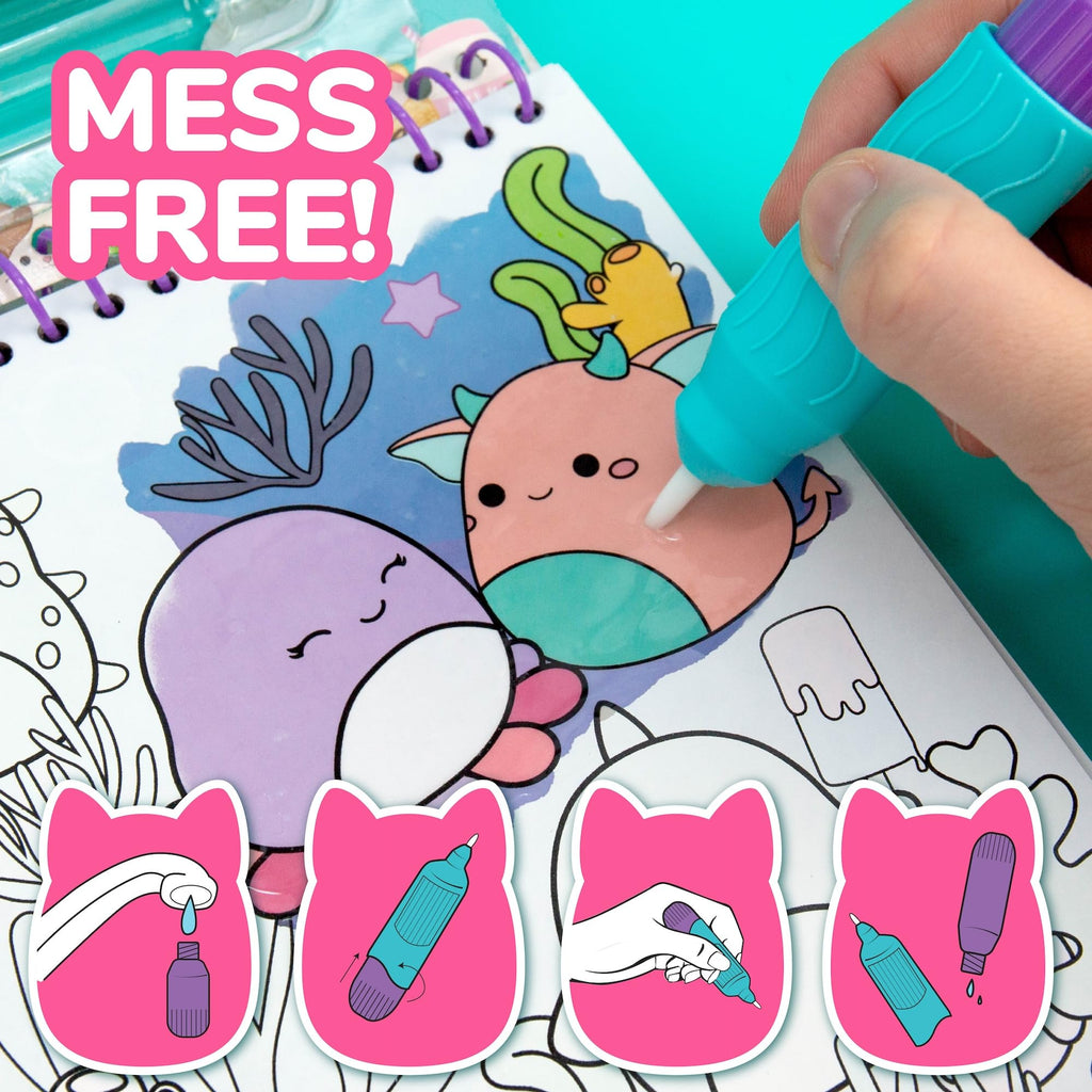 Horizon Group USA Bluey Aqua Art - Reusable Water Reveal Activity Pages With Water Pen for No-Mess Drawing and Coloring