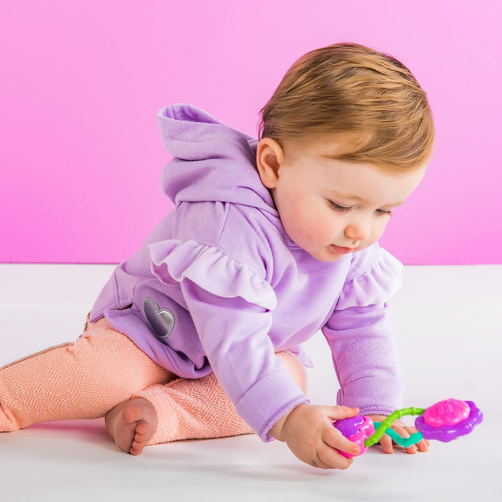 Bright Starts Rattle Barbell Toy, Ages 3M+, Sensory Play