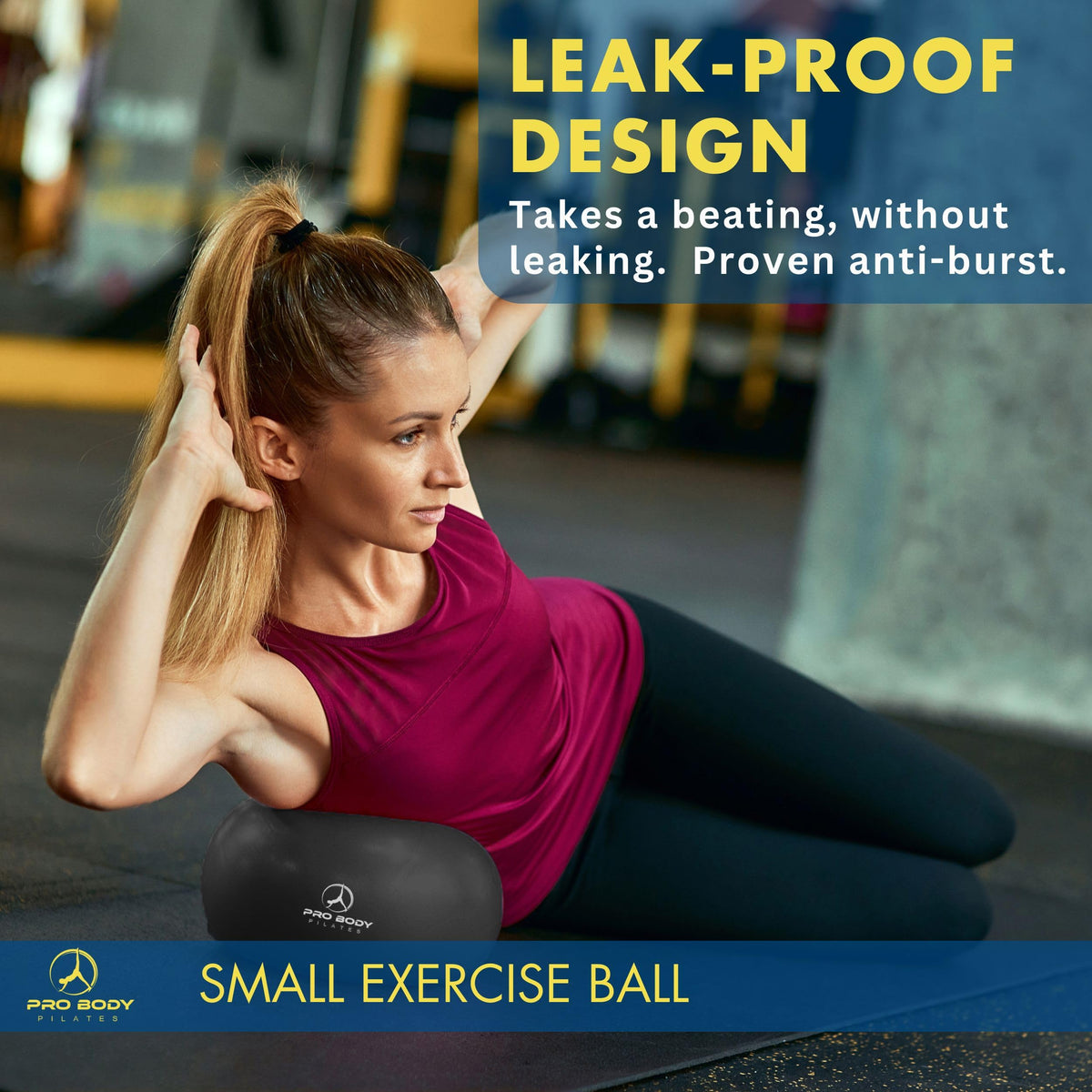 ProBody Pilates Ball Small — 9 Inch Small Exercise Ball