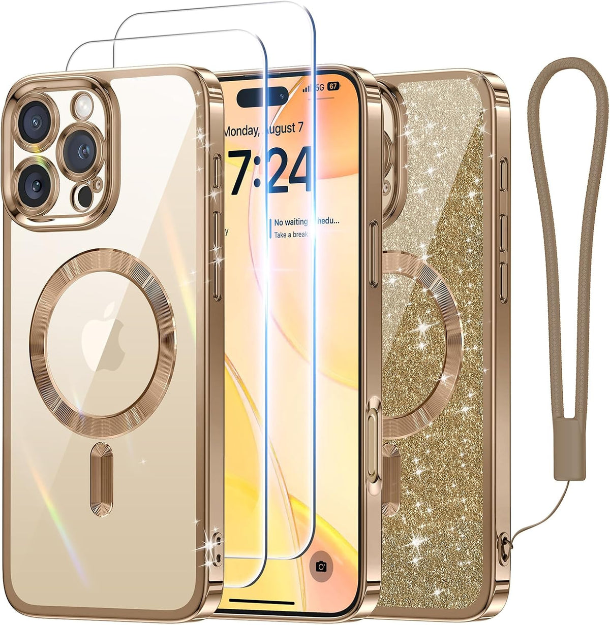 Meifigno for iPhone Air Case 6.5" with 2X Screen Protectors, Ultramarine