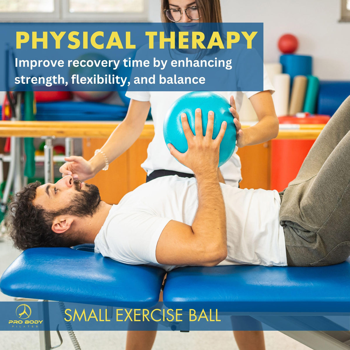 ProBody Pilates Ball Small — 9 Inch Small Exercise Ball