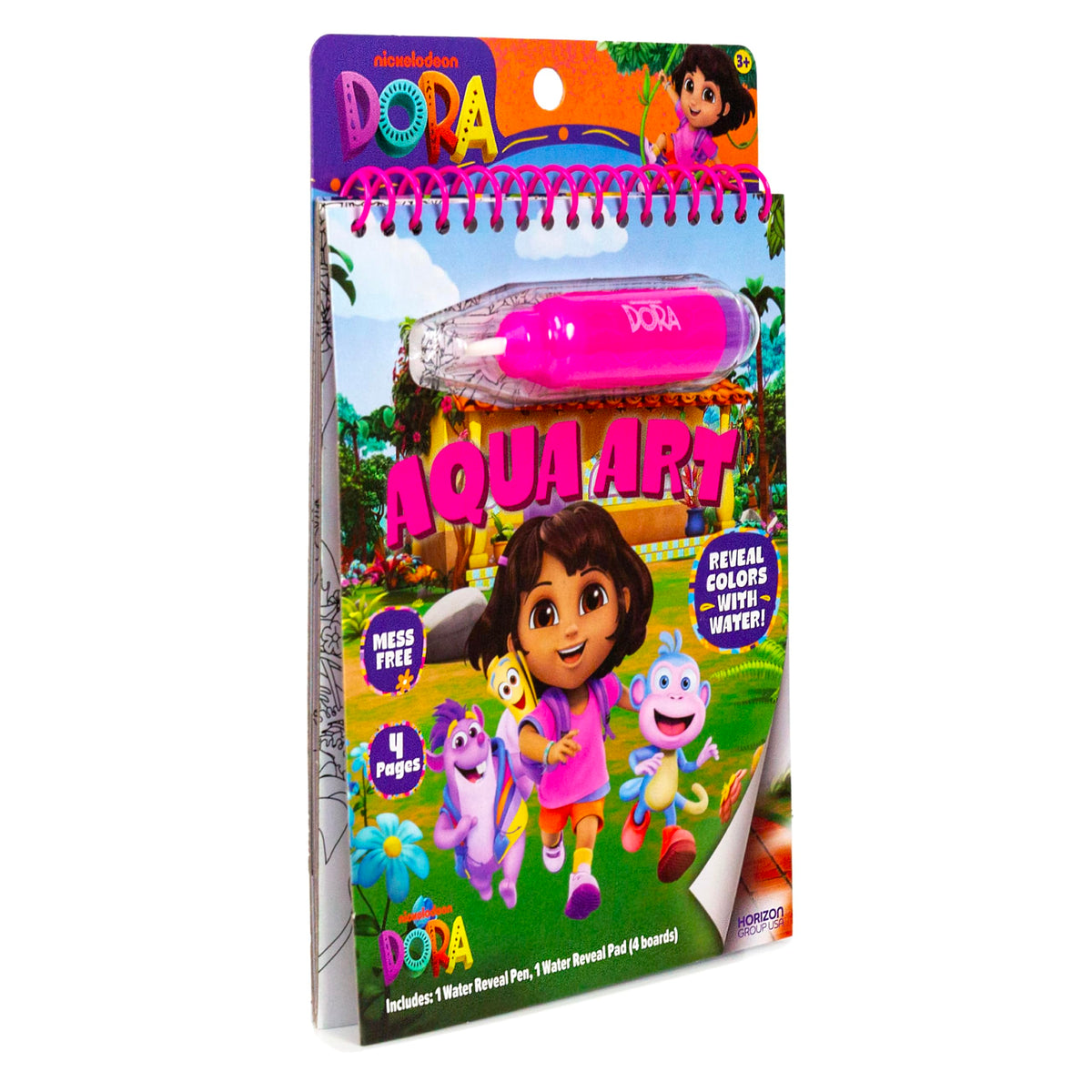 Horizon Group USA Bluey Aqua Art - Reusable Water Reveal Activity Pages With Water Pen for No-Mess Drawing and Coloring