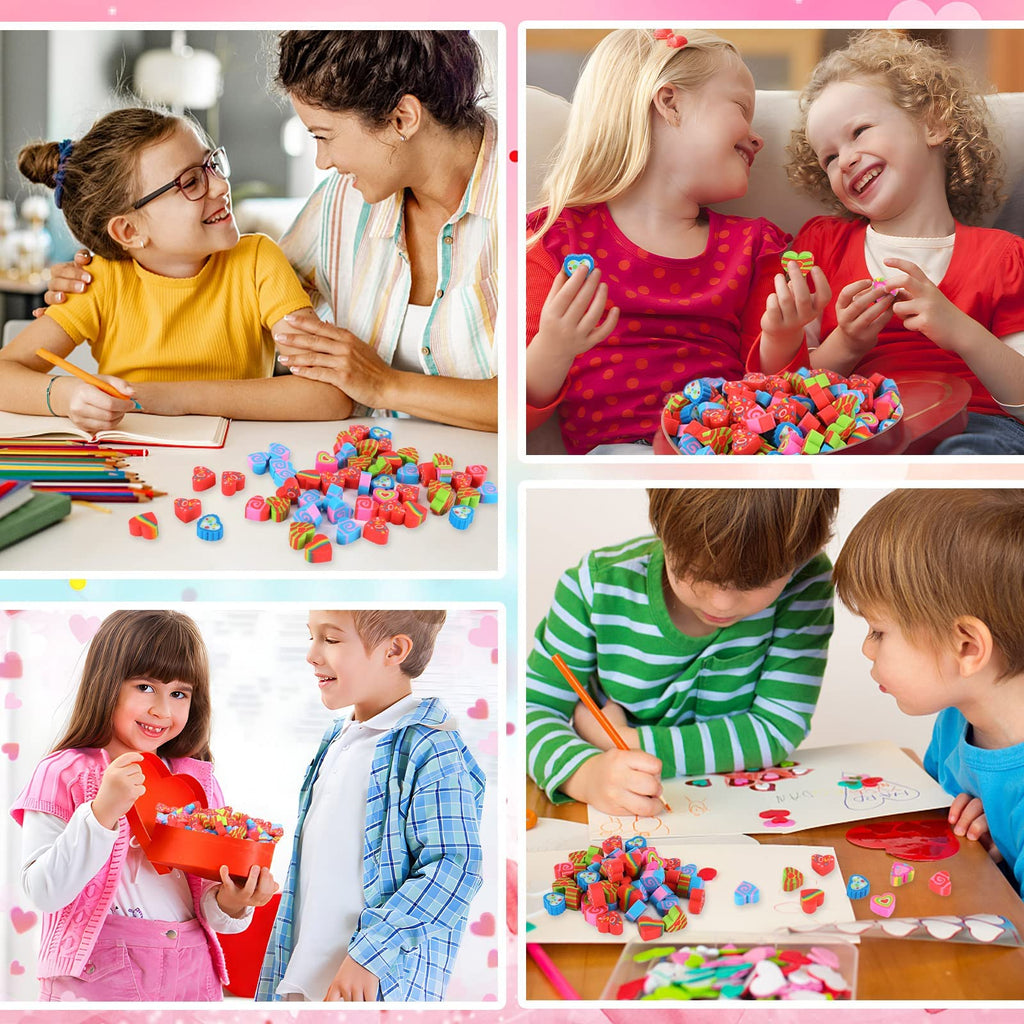 JUNEBRUSHS 150Pcs Fall Mini Erasers, Cute Thanksgiving Erasers Bulk