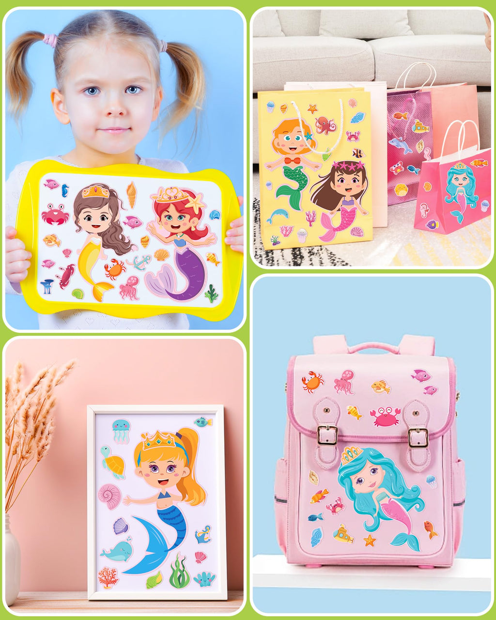 24 Pcs Make Your Own Axolotl Sticker, Party Favors Face Stickers for Kids