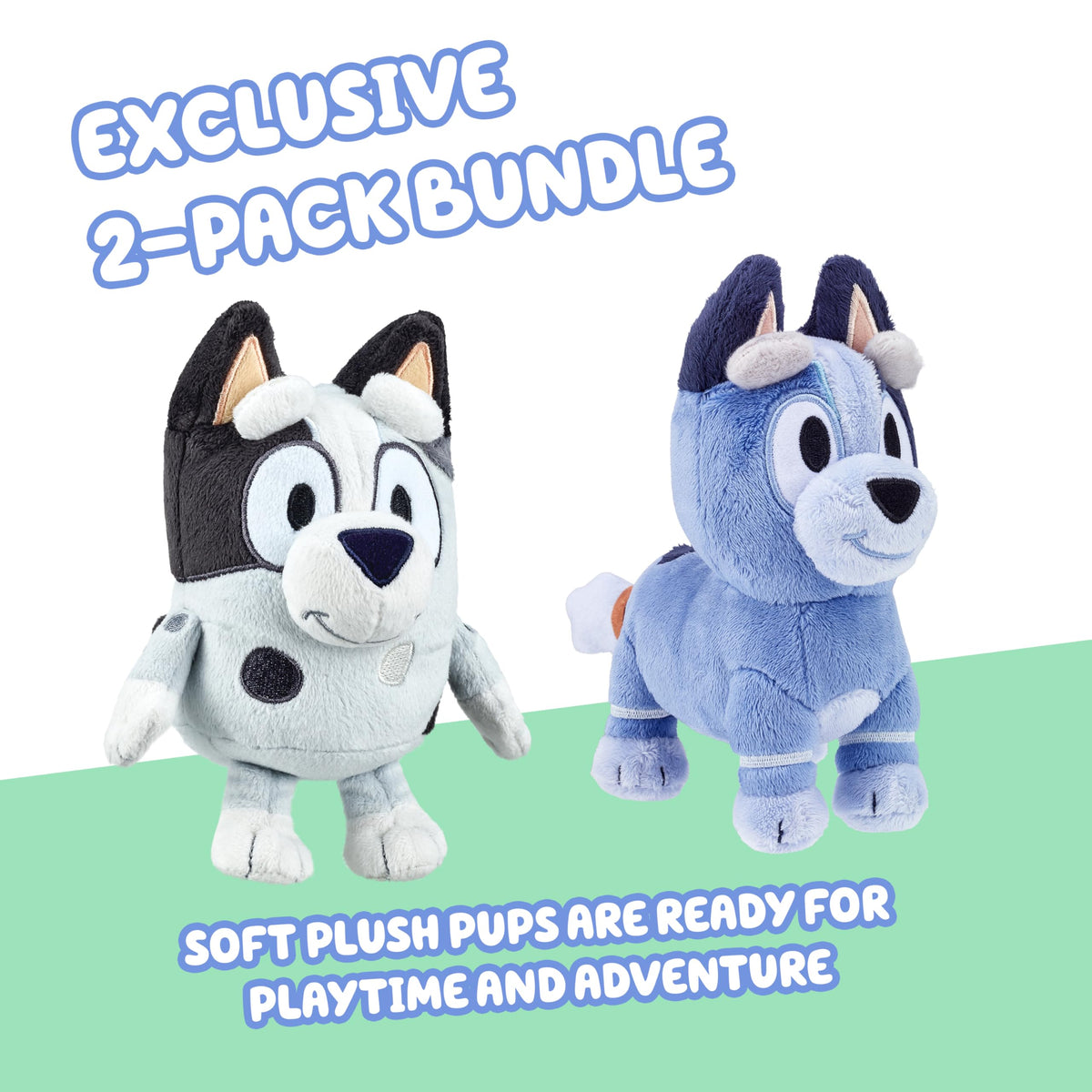 Bluey Friends 3 Pack Plush Toys, Lucky, Chloe and Coco
