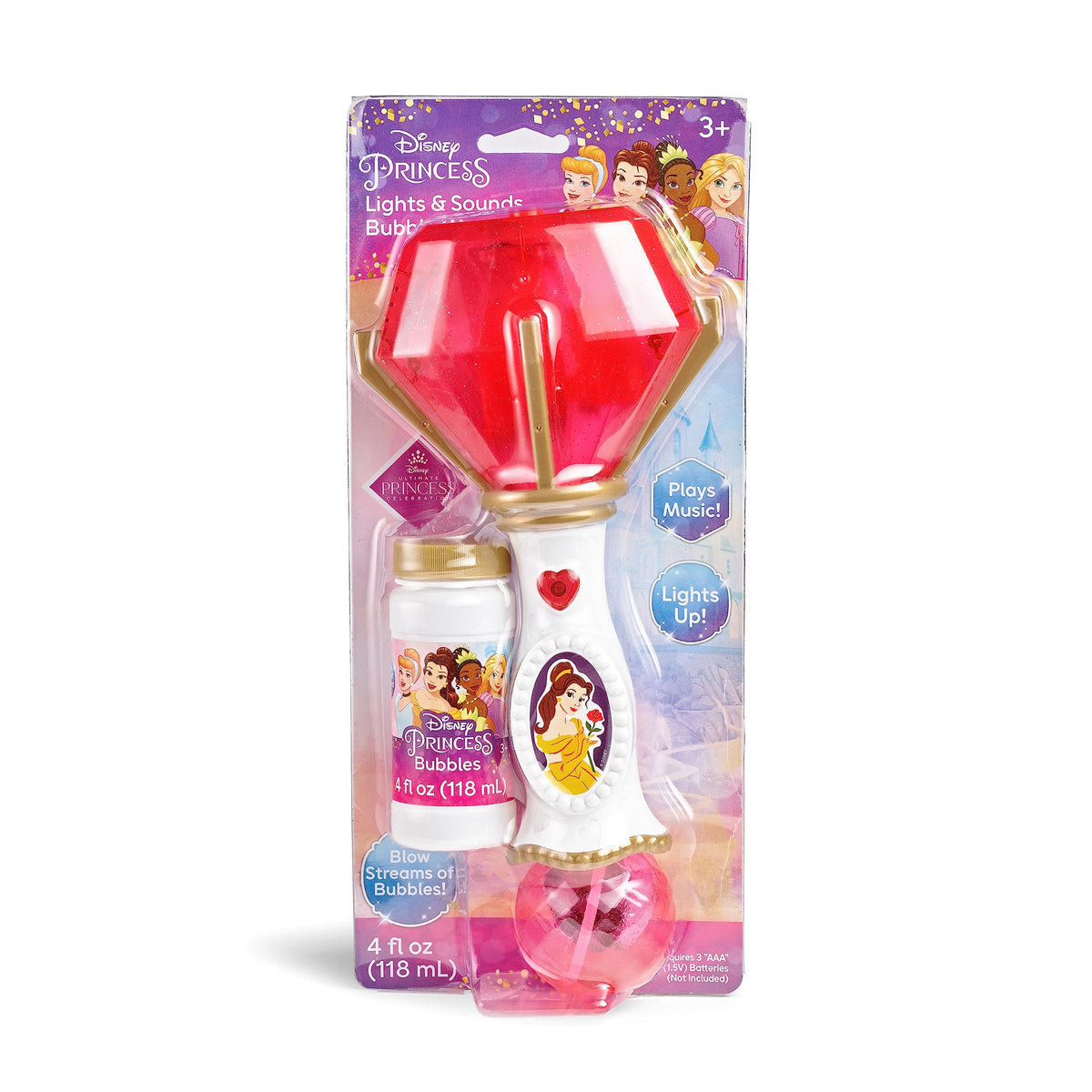 Little Kids Paw Patrol Marshall Light and Sound Musical Bubble Wand, Includes Bubble Solution