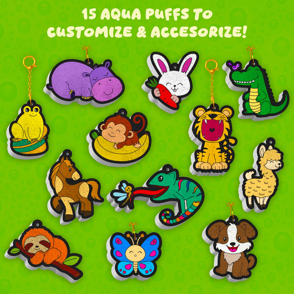 Skillmatics Aqua Puffs Unicorns, Art & Craft Gift for Kids, Paint by Number