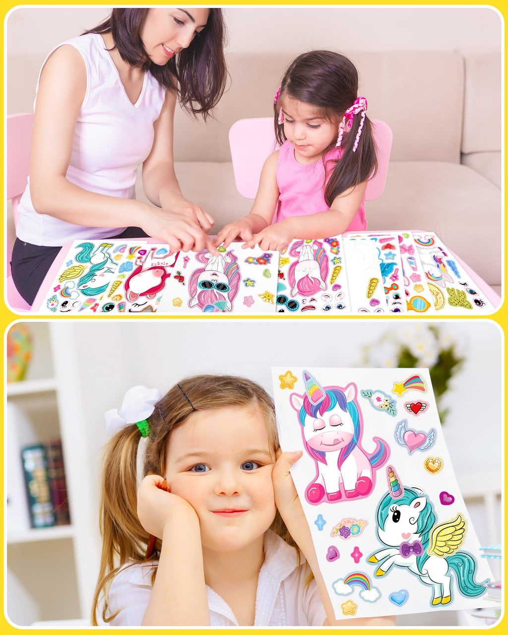 24 Pcs Make Your Own Axolotl Sticker, Party Favors Face Stickers for Kids