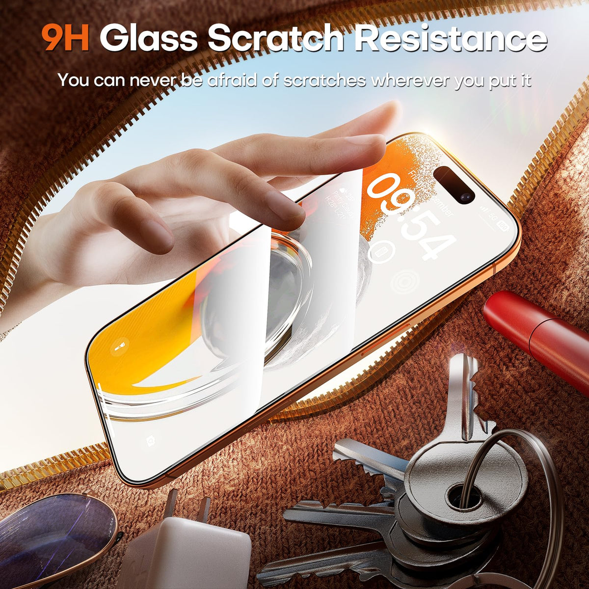 TOCOL for iPhone 17 Pro Max Screen Protector, Easy Installation