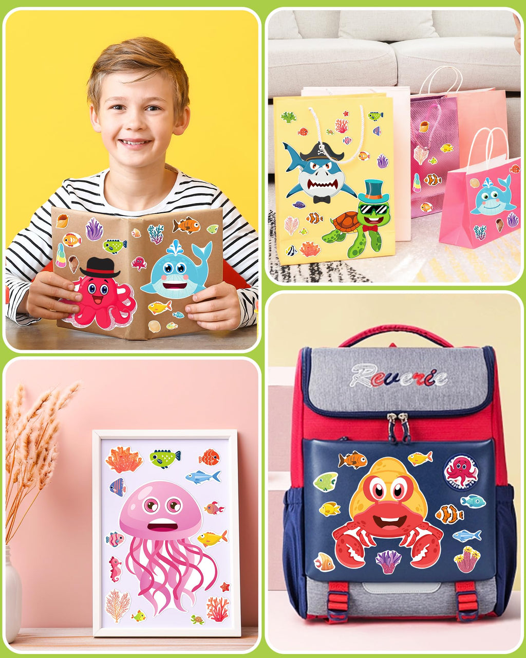 24 Pcs Make Your Own Axolotl Sticker, Party Favors Face Stickers for Kids