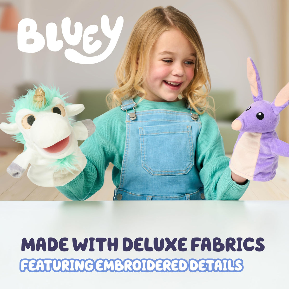 Bluey Friends 3 Pack Plush Toys, Lucky, Chloe and Coco