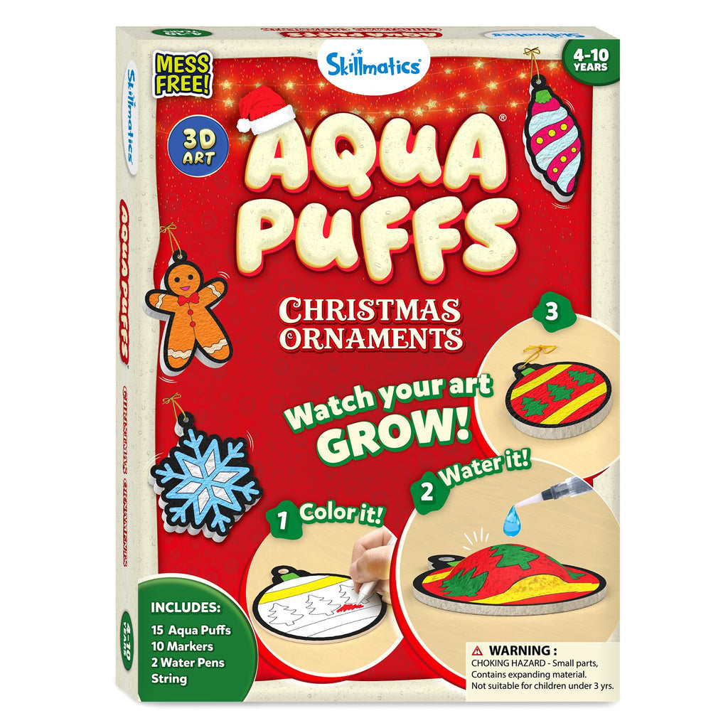 Skillmatics Aqua Puffs Unicorns, Art & Craft Gift for Kids, Paint by Number