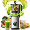 Kismile Cold Press Juicer, 5.6" Wide Chute Juicer Machine, Stainless Steel