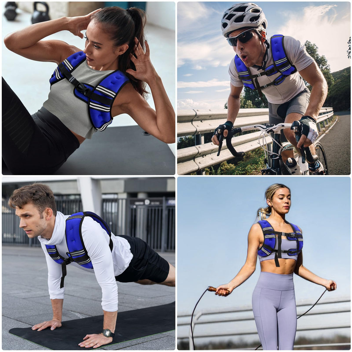 Zeerun Weighted Vest, 6/8/10/12/15/18/20/24/30LB for Men Women