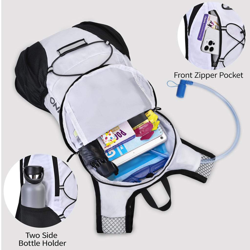 Lightweight Hydration Backpack, Running Backpack with 2L Water Bladder