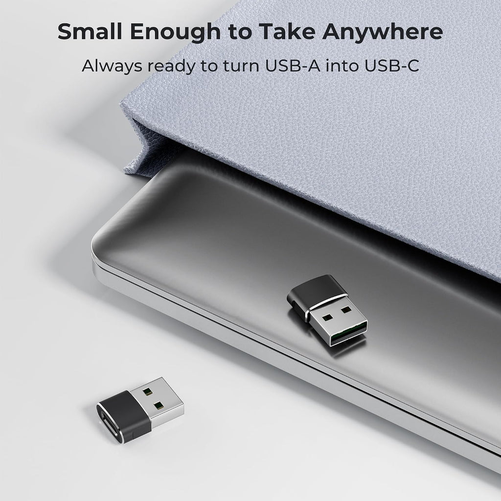 Basesailor USB C Female to USBA Male Adapter,Type C Charger Cable Connector