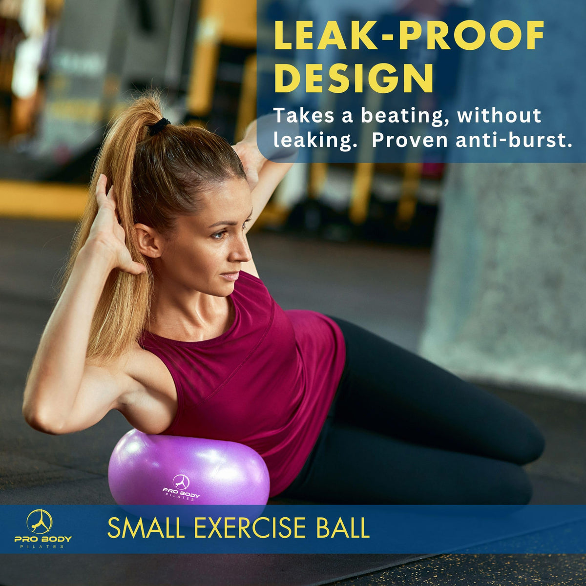 ProBody Pilates Ball Small — 9 Inch Small Exercise Ball