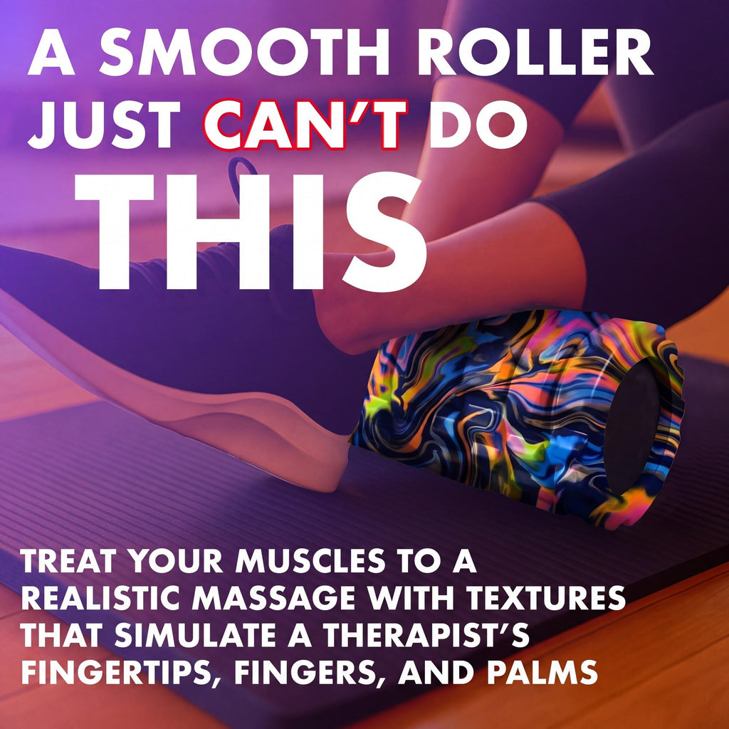 321 STRONG Patented 3-Zone Massage Roller, Medium Density for Exercise