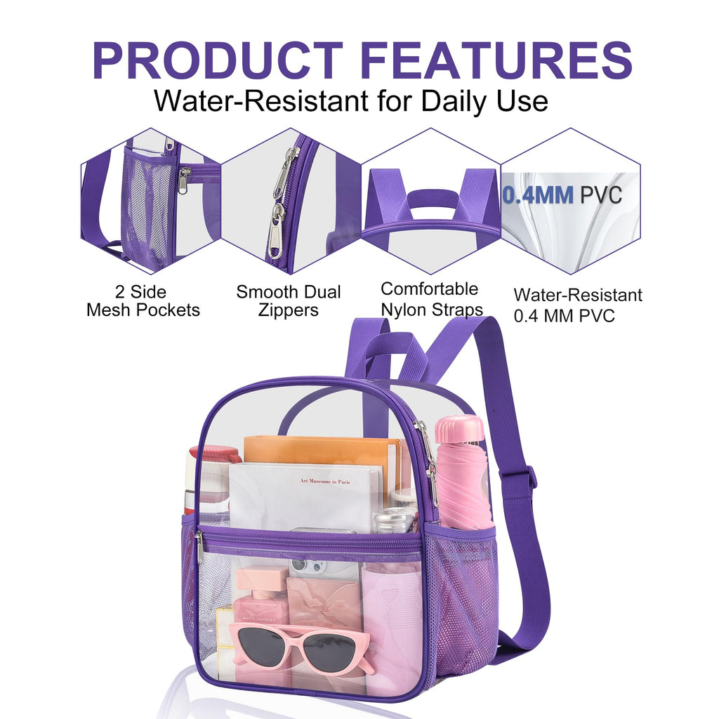 Oraben Clear Backpack for Stadium Events Sports Fan Backpack Stadium Bag